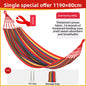 Thickened Nylon Outdoor Hammock Anti-Rollover Striped Swing Bed