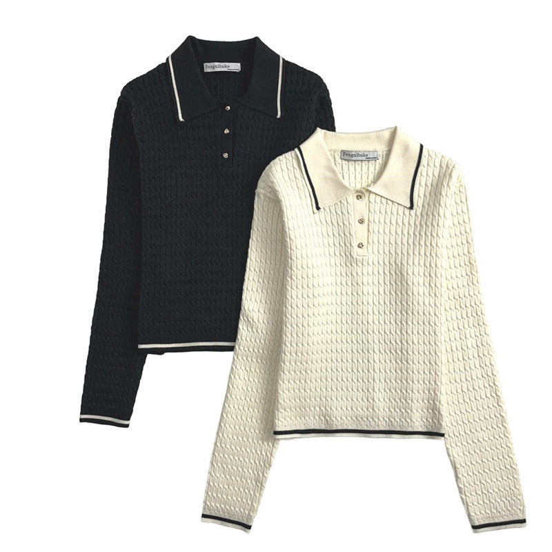 Womens Round Neck Pullover Sweater