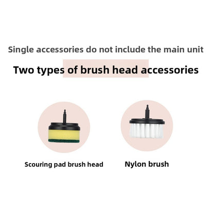 Multifunctional Electric Cleaning Brush with Interchangeable Heads