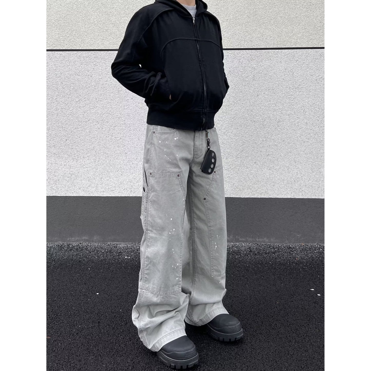 Retro Camouflage Denim Pants