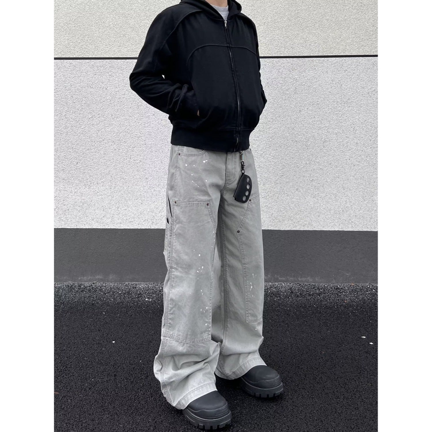 Retro Camouflage Denim Pants