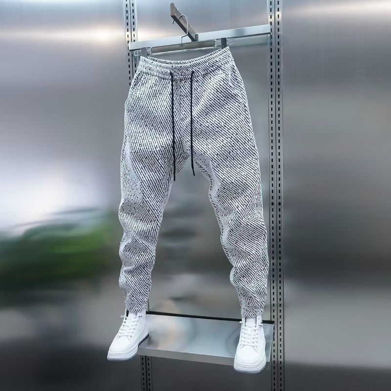 Striped Loose Fit Casual Pants