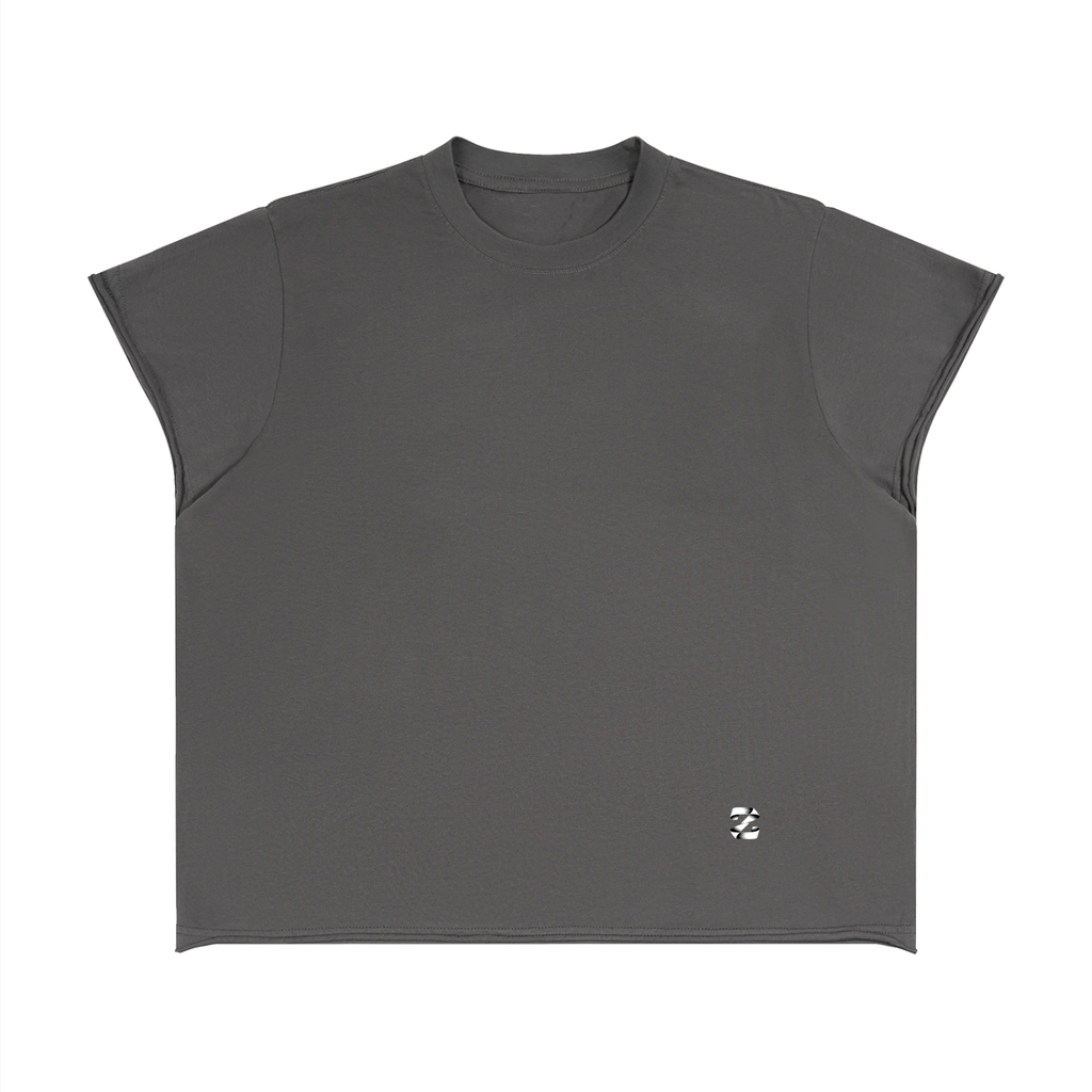Unisex Boxy Raw Edge T-Shirt