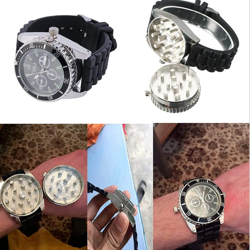 Silicone Band Electronic Watch Herb Grinder