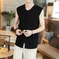 Chinese Style Cotton Linen Sleeveless Vest