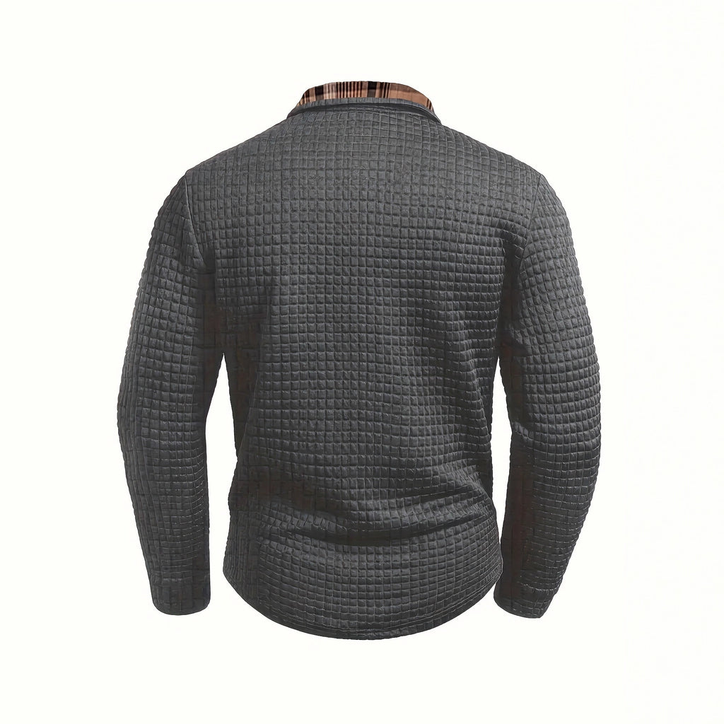 Classic Checkered Mens Polo Shirt