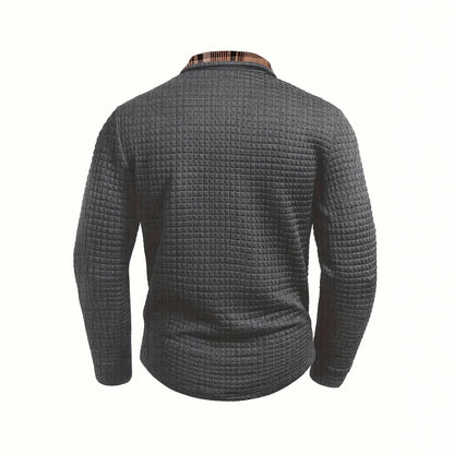 Classic Checkered Mens Polo Shirt