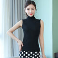 Womens High Neck Sleeveless Cotton Camisole