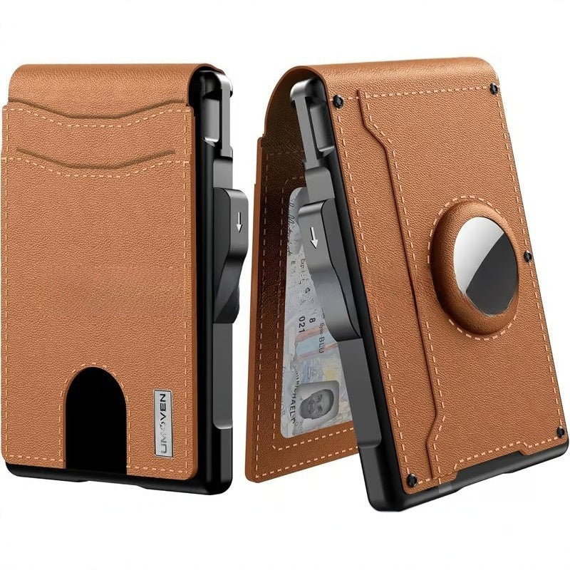 Mens Carbon Fiber Wallet with Airtag Slot