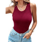 Womens Built-in Bra Cotton Tank Top