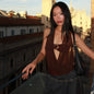 Sheer mesh vest