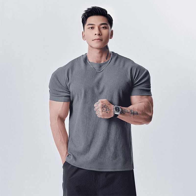Mens Sport Casual Short Sleeve T-Shirt