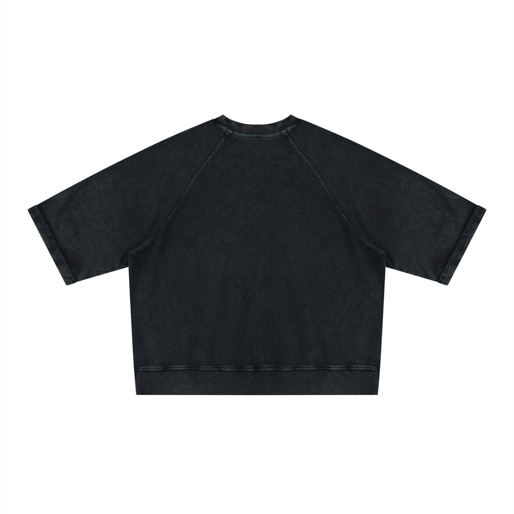 Z Vintage Wash Boxy Short Sleeve Sweatshirt