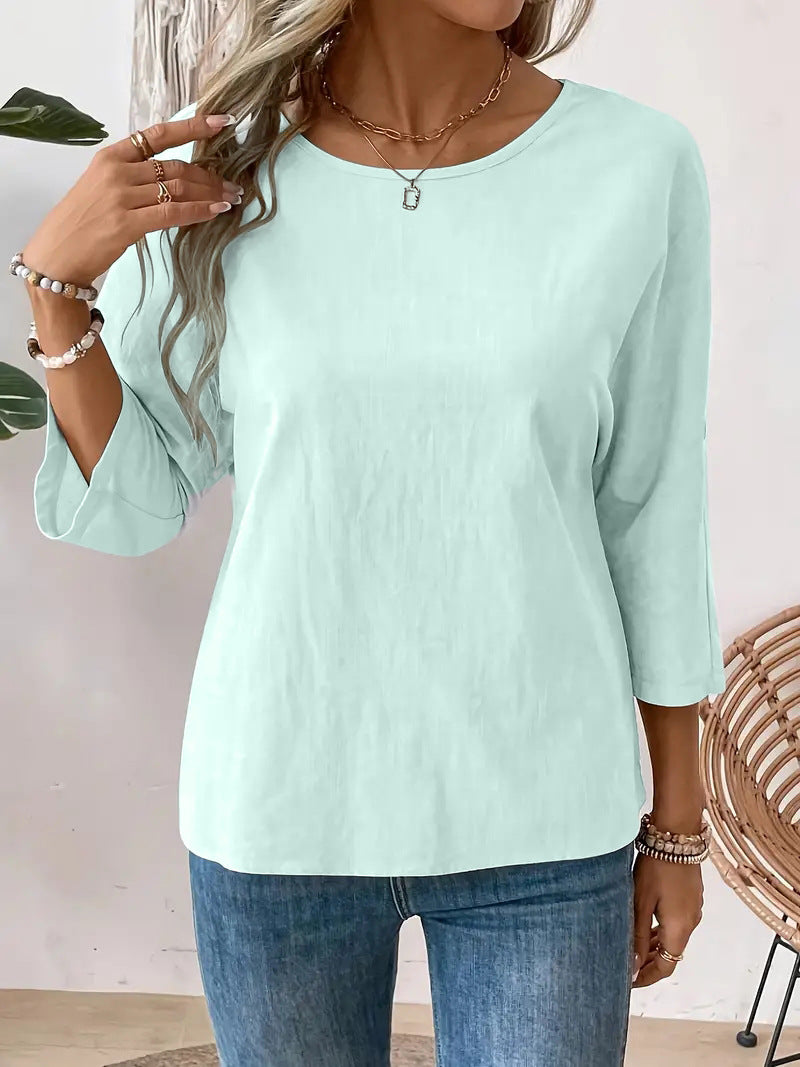 Solid Crewneck Shirt