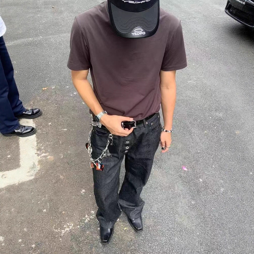 Straight Fit Denim Jeans