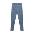 Women's Faux Denim Zip-Fly Leggings