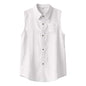 Men's Sleeveless Linen Shirt Vest