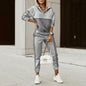 Printed long-sleeved shirts and trousers