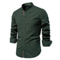 Mens Cotton Long Sleeve Casual Shirt