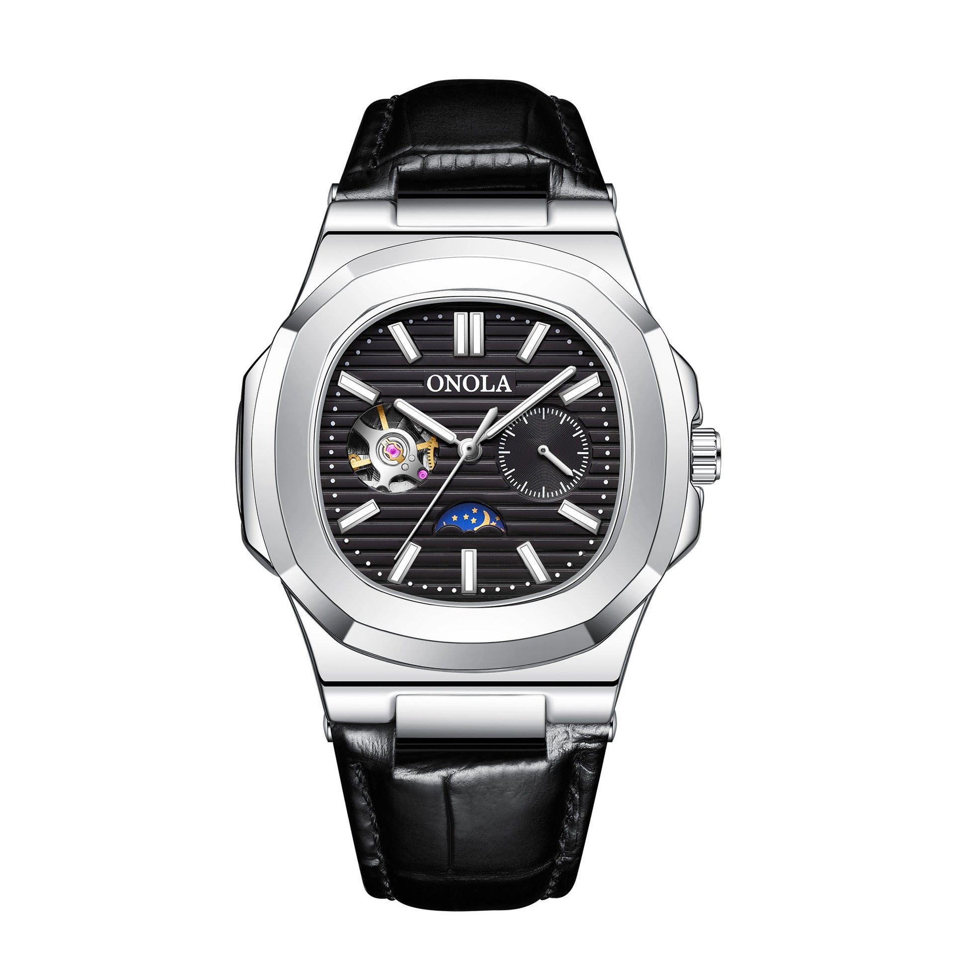 Sun Moon Star Mechanical Watch Men