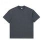 Heavyweight Brushed Cotton T-Shirt Men Vintage Style