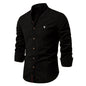 Mens Cotton Long Sleeve Casual Shirt