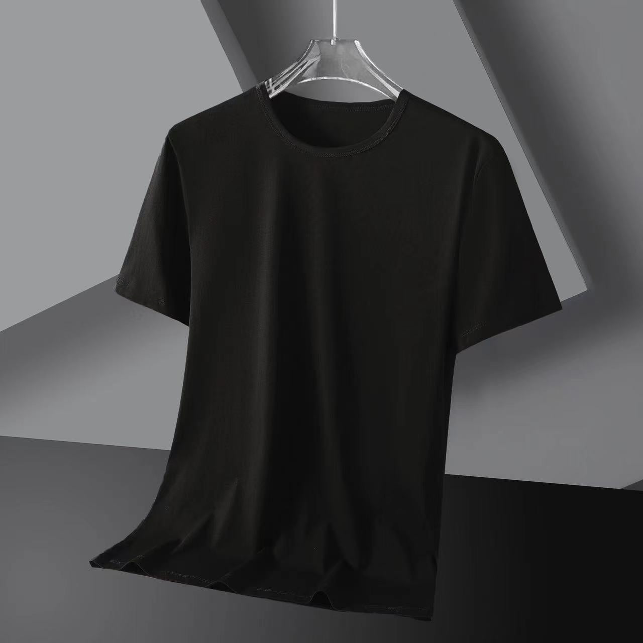 Solid color quick-drying short sleeves