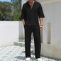 Men's Casual Shirt and Pants Set