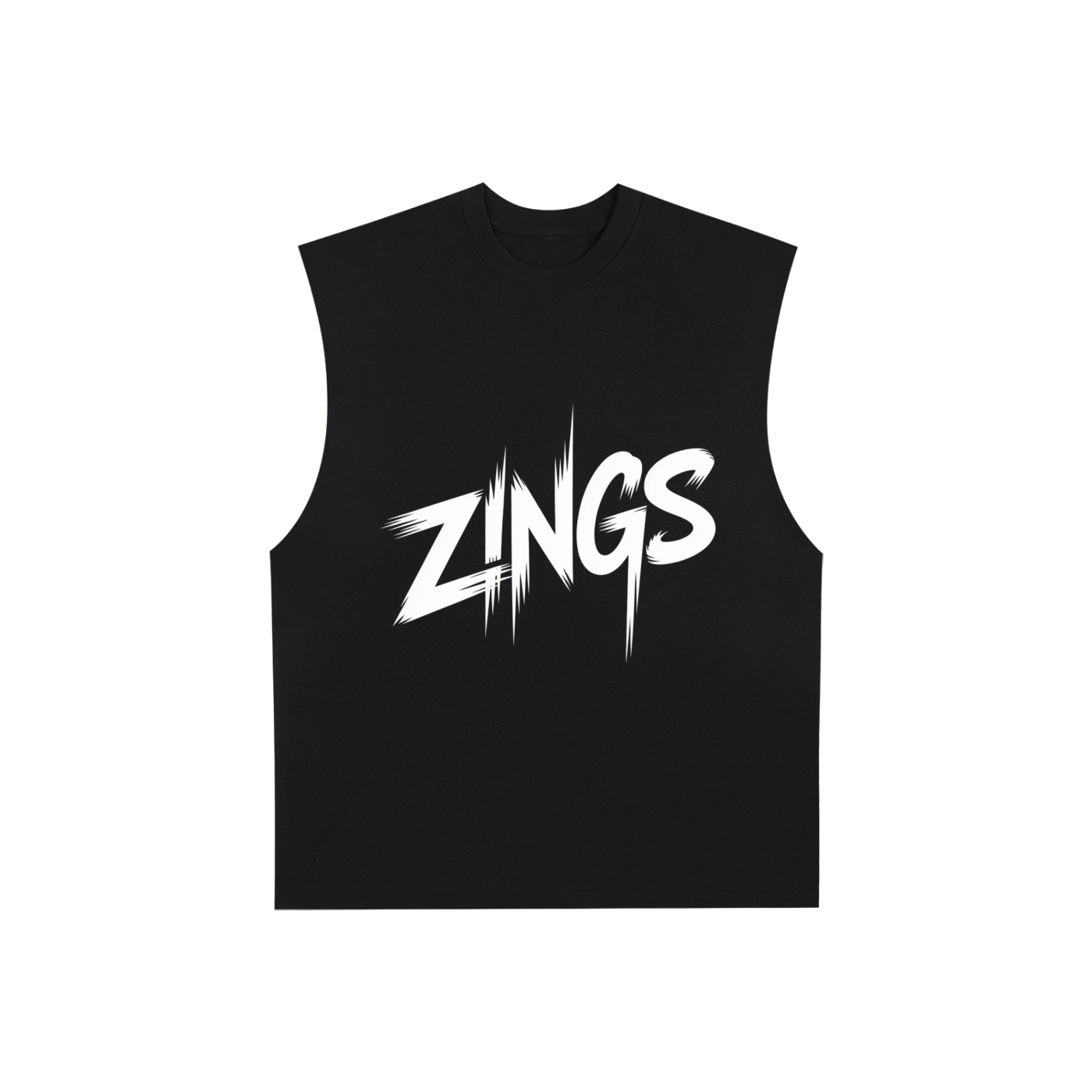 Raw Edge Cotton Tank Top