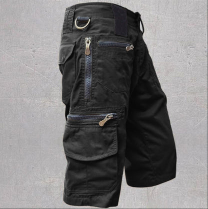 Mens Cropped Cotton Casual Pants