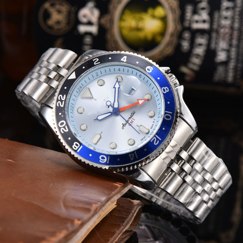 Business Quartz Watch with Interchangeable Straps