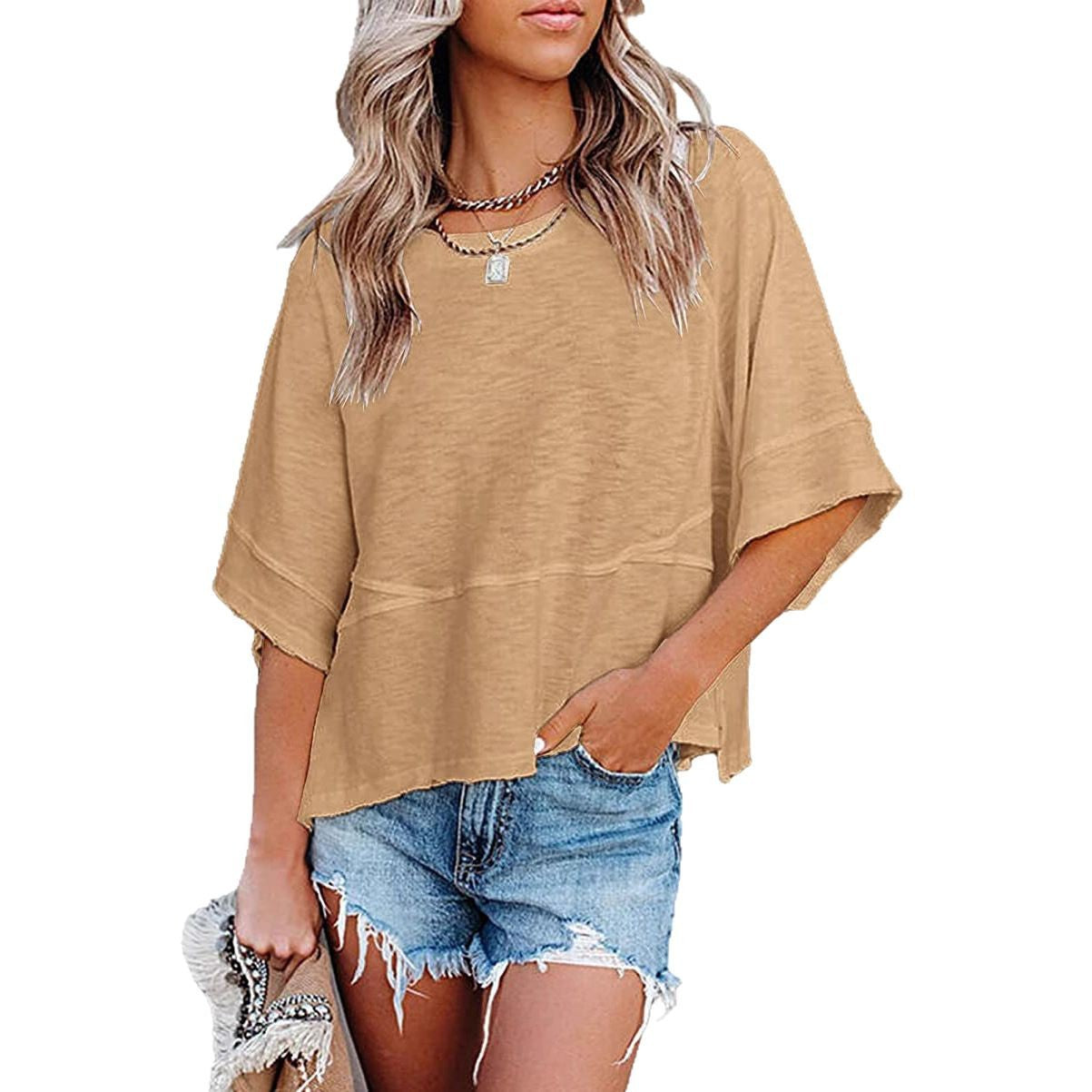 Women's Bell Sleeve Loose Fit T-Shirt