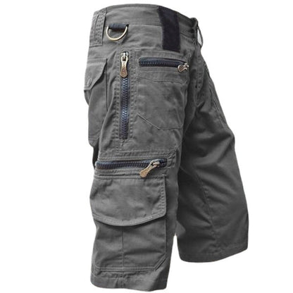 Mens Cropped Cotton Casual Pants
