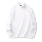 Men's Velvet Half Turtleneck Long Sleeve Shirt