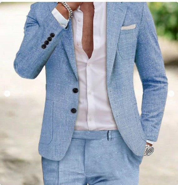 Men's Digital Printing Casual Suit Set