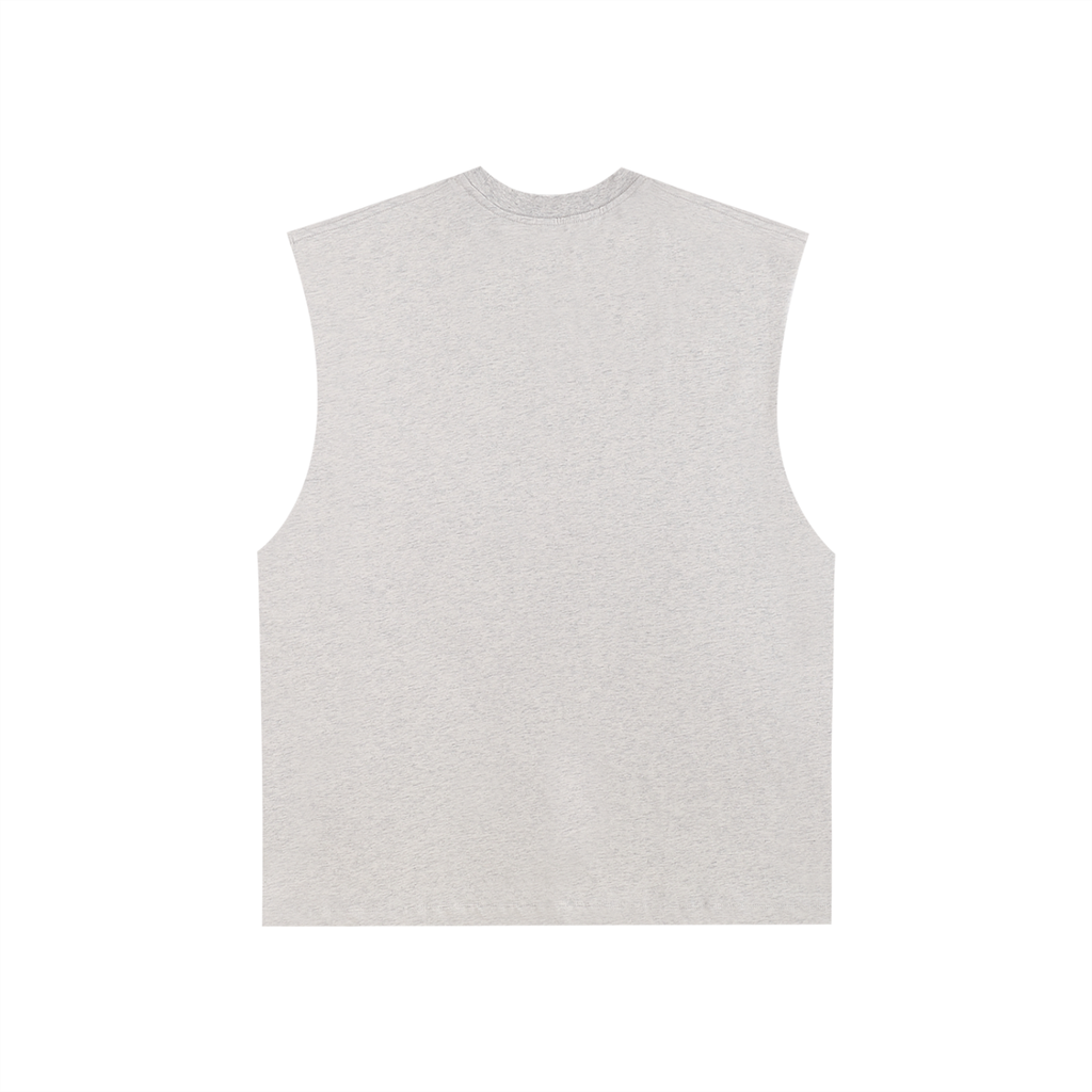 Raw Edge Cotton Tank Top