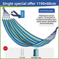 Thickened Nylon Outdoor Hammock Anti-Rollover Striped Swing Bed