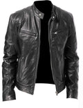 Mens Stand Collar Zipper Jacket