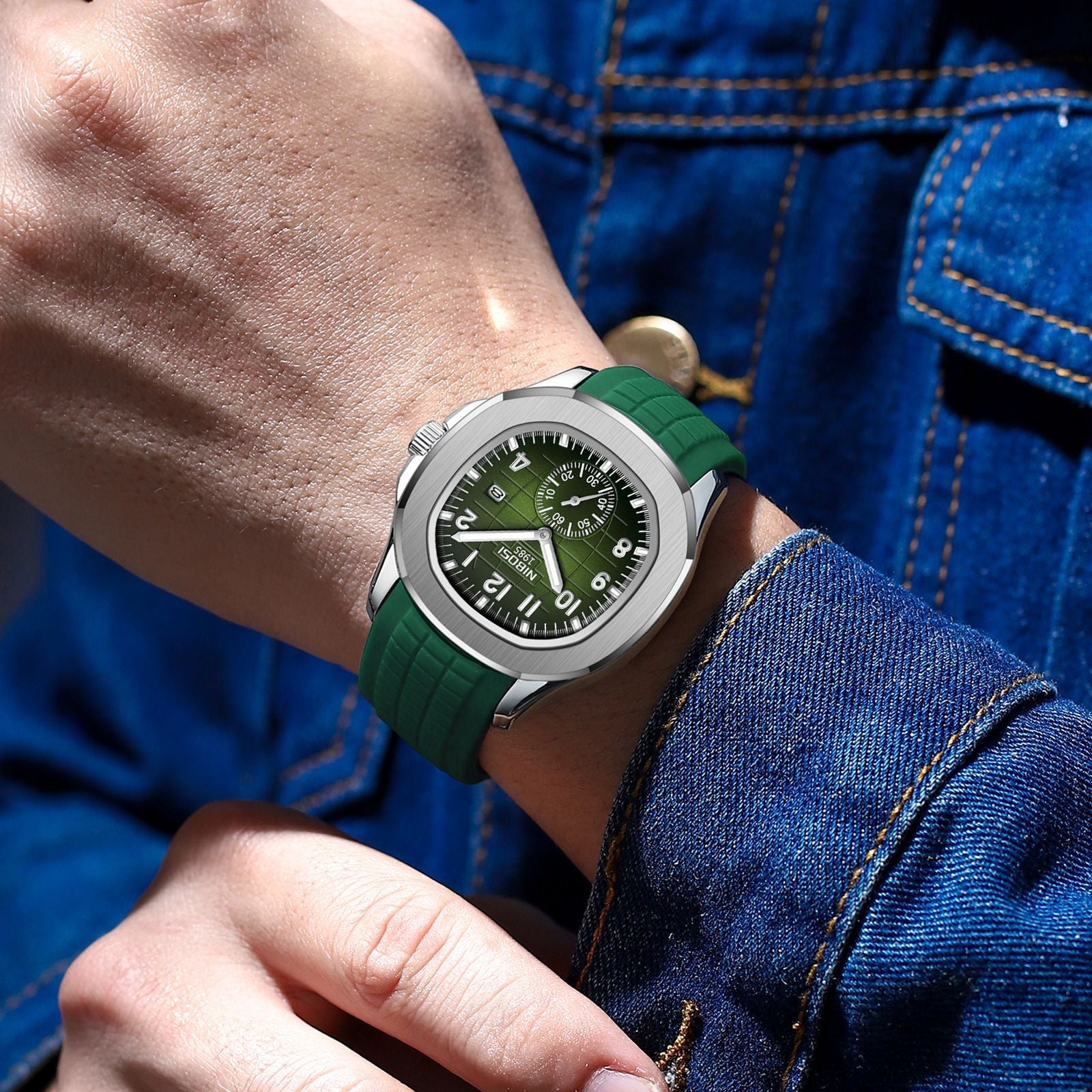 Multifunctional Quartz Watch with Luminous Display