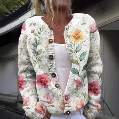 3D Digital Print Cardigan Sweatshirt Jacket
