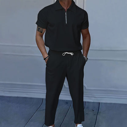 plus size men's solid color suit