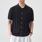Jacquard Retro Luxury Knitted Polo Shirt