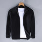 Mens Knitted Cardigan Sweater with Zipper