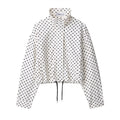 Polka Dot Drawstring Jacket and Pants