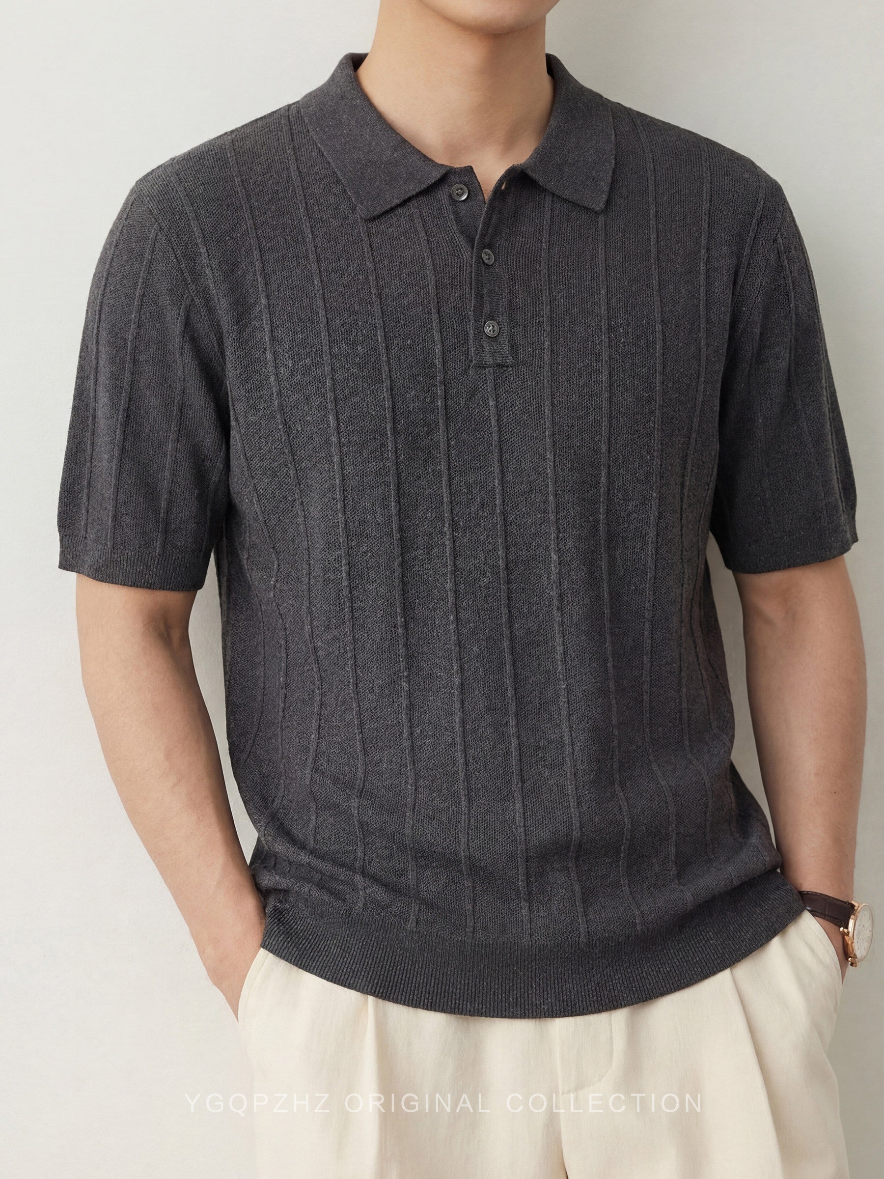Mens Ice Silk Polo Shirt