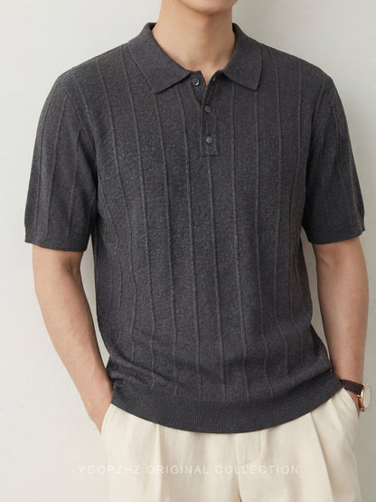 Mens Ice Silk Polo Shirt