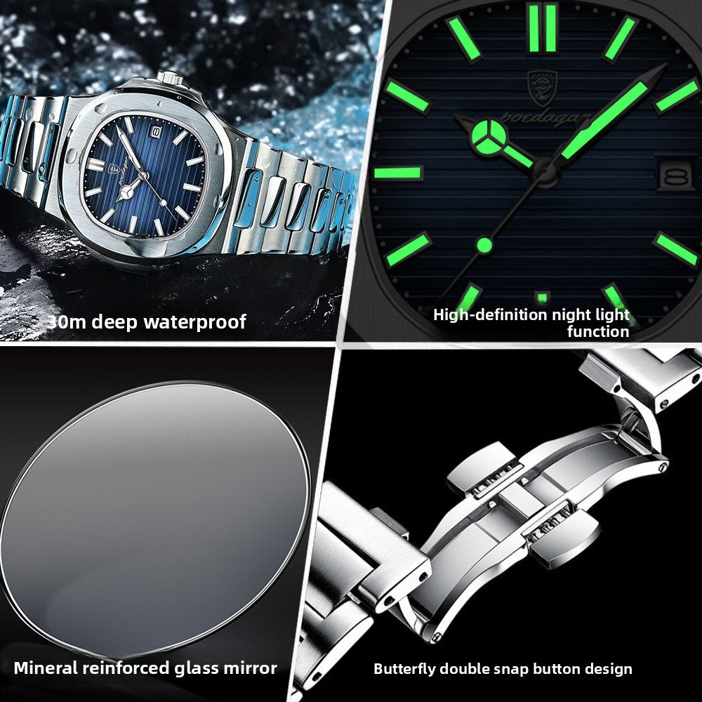 Waterproof Calendar Mens Quartz Watch