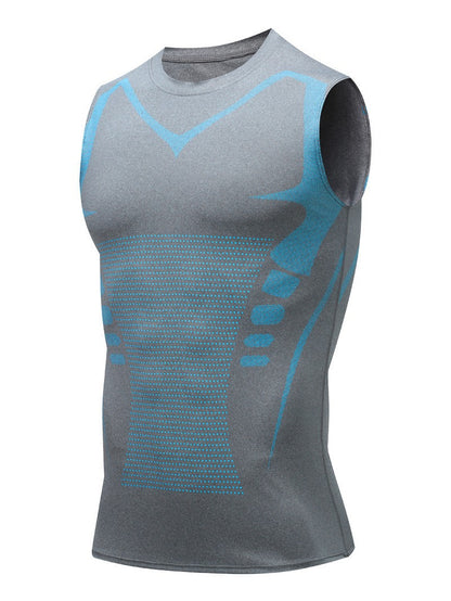Mens Quick Dry Compression Fitness Vest