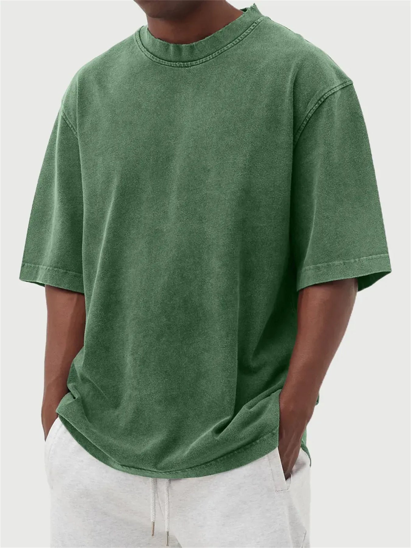 Mens Waffle Print Casual T-shirt
