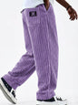 Mens Corduroy Casual Pants with Vertical Stripes